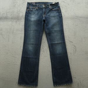 Lucky Brand Sundown Jeans Women's 6/28R Low-Rise Bootcut 31" Inseam Distressed